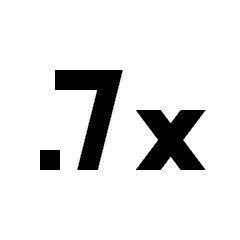 Speed 0 7x Icon from Sharp Line - Material Pro Set