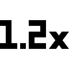 Speed 1 2x Fill Icon from Sharp Fill - Streamline Material Set