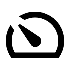 Speed Low Icon from Rounded Line - Streamline Material Set