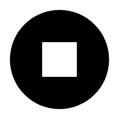 Stop Circle Fill Icon from Sharp Fill - Material Pro Set