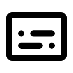 Subtitles Icon from Rounded Line - Streamline Material Set