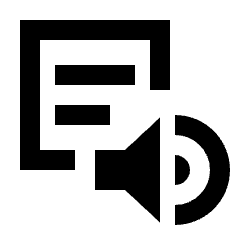 Text To Speech Icon from Sharp Line - Streamline Material Set