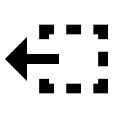 Track Select Left Tool Fill Icon from Sharp Fill - Material Pro Set