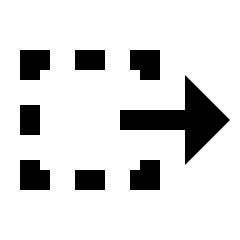 Track Select Right Tool Icon from Sharp Line - Streamline Material Set