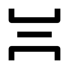 Vertical Spacing Icon from Outlined Line - Material Pro Set