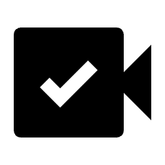 Video Call Connected Fill Icon from Outlined Fill - Streamline Material Set
