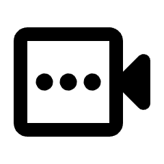 Video Call Connecting Icon from Rounded Line - Streamline Material Set