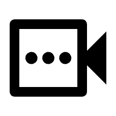 Video Call Connecting Icon from Outlined Line - Streamline Material Set