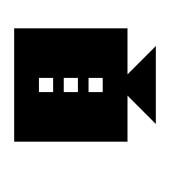 Video Call Connecting Fill Icon from Sharp Fill - Streamline Material Set