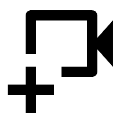 Video Call Icon from Outlined Line - Streamline Material Set