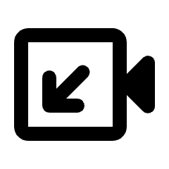 Video Call Incoming Icon from Rounded Line - Streamline Material Set