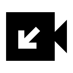 Video Call Incoming Fill Icon from Sharp Fill - Streamline Material Set