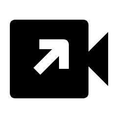 Video Call Outgoing Fill Icon from Outlined Fill - Streamline Material Set