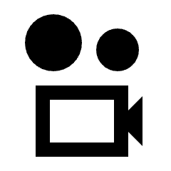 Video Camera Film Icon from Sharp Line - Streamline Material Set