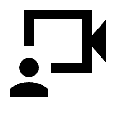 Video Camera Front Icon from Sharp Line - Material Pro Set