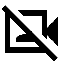 Video Camera Front Off Icon from Sharp Line - Material Pro Set