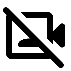 Video Camera Front Off Icon from Rounded Line - Streamline Material Set