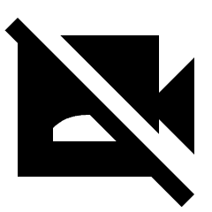 Video Camera Front Off Fill Icon from Sharp Fill - Streamline Material Set