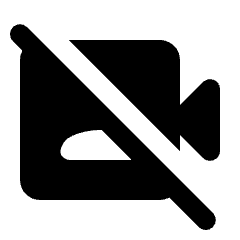 Video Camera Front Off Fill Icon from Rounded Fill - Streamline Material Set