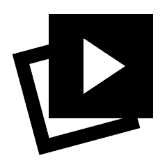 Video Gallery Fill Icon from Sharp Fill - Streamline Material Set