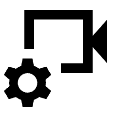 Video Settings Icon from Sharp Line - Material Pro Set