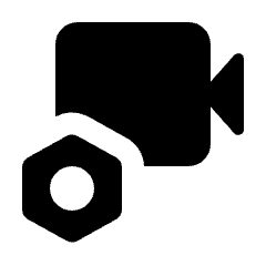 Video Settings Alt Fill Icon from Rounded Fill - Streamline Material Set