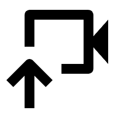 Video Upload Icon from Outlined Line - Streamline Material Set