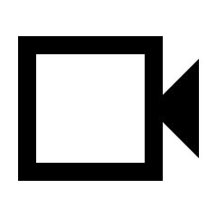 Videocam Icon from Sharp Line - Streamline Material Set