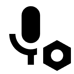 Voice Mail Setting Bolt Fill Icon from Sharp Fill - Streamline Material Set