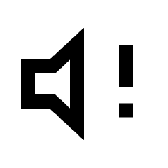 Volume Alert Icon from Sharp Line - Material Pro Set