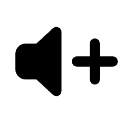 Volume Increase Fill Icon from Rounded Fill - Material Pro Set