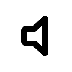 Volume Mute Icon from Rounded Line - Streamline Material Set