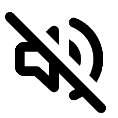 Volume Off Icon from Rounded Line - Streamline Material Set