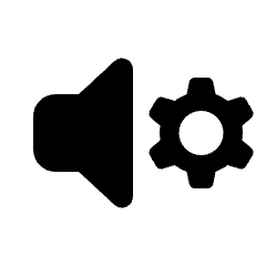 Volume Setting Gear Fill Icon from Rounded Fill - Streamline Material Set