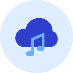 Cloud Music Icon from Kameleon Duo Set