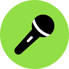 Microphone Icon from Kameleon Pop Set