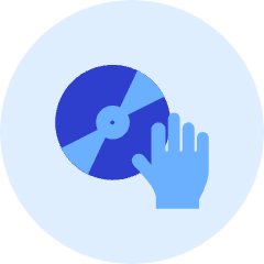 Record Hand Icon from Kameleon Duo Set