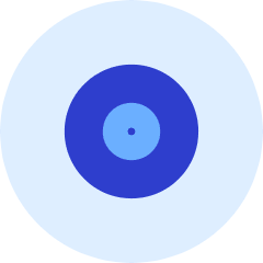 Vynile Record Icon from Kameleon Duo Set
