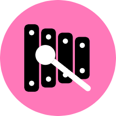 Xylophone Icon from Kameleon Pop Set