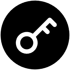 Access Token Authentication Circle Icon from Ultimate Bold Set