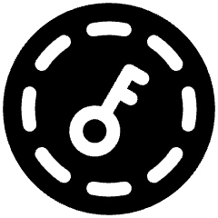 Access Token Authentication Coin Icon from Ultimate Bold Set