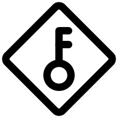 Access Token Authentication Diamond Icon from Ultimate Regular Set