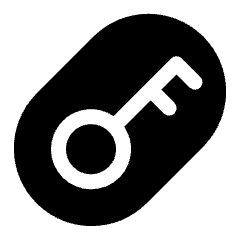 Access Token Authentication Oval Icon from Ultimate Bold Set