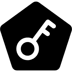 Access Token Authentication Pentagon Icon from Ultimate Bold Set