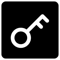 Access Token Authentication Square Icon from Ultimate Bold Set