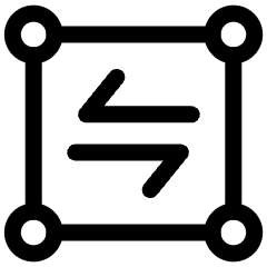 Boundary Protocal Authentication Square Point Icon from Ultimate Regular Set