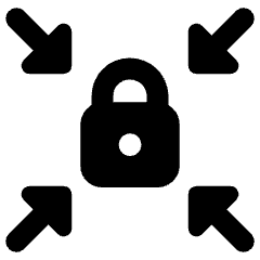 Brute Force Authentication Lock Attack Icon from Ultimate Bold Set