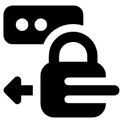 Brute Force Authentication Lock Through Icon from Ultimate Bold Set