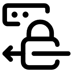Brute Force Authentication Lock Through Icon from Ultimate Regular Set