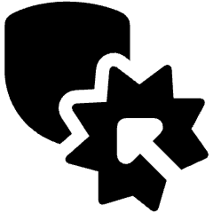 Brute Force Authentication Shield Attack Bash Icon from Ultimate Bold Set